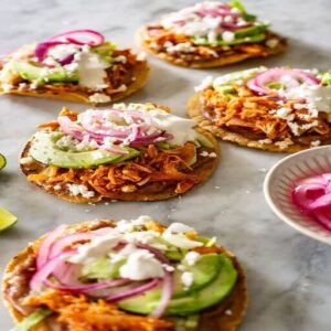 Tostada con pollo